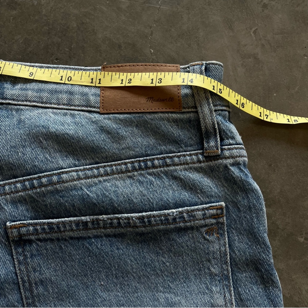 Madewell The Perfect Vintage Straight Jean Kingsbury Wash Knee-Rip Edition - Picture 7 of 13